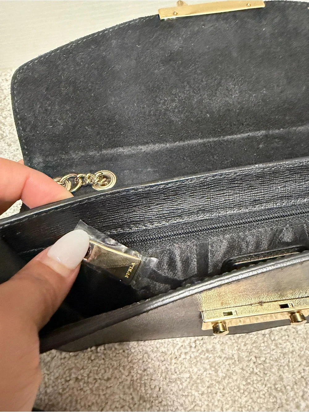 Furla compact wristlet